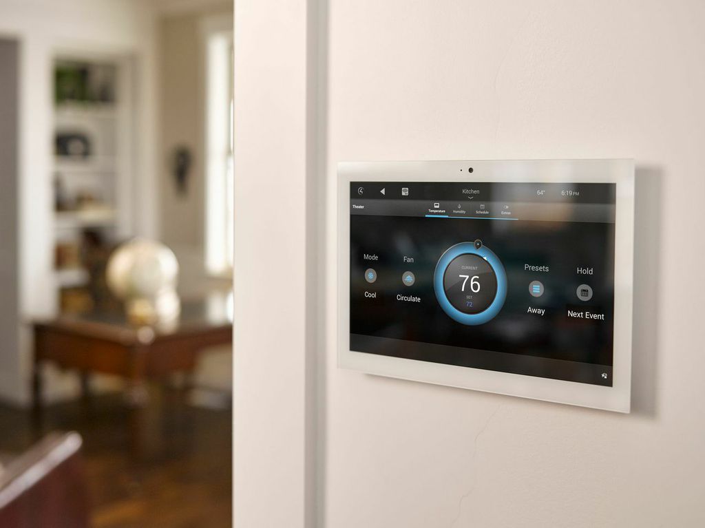 Control4 Touchscreen temperature