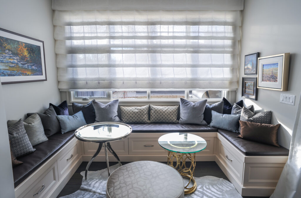 Fabric Cascade Roman Shades