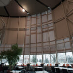 Motorized Screen Roller Shades 35 feet tall